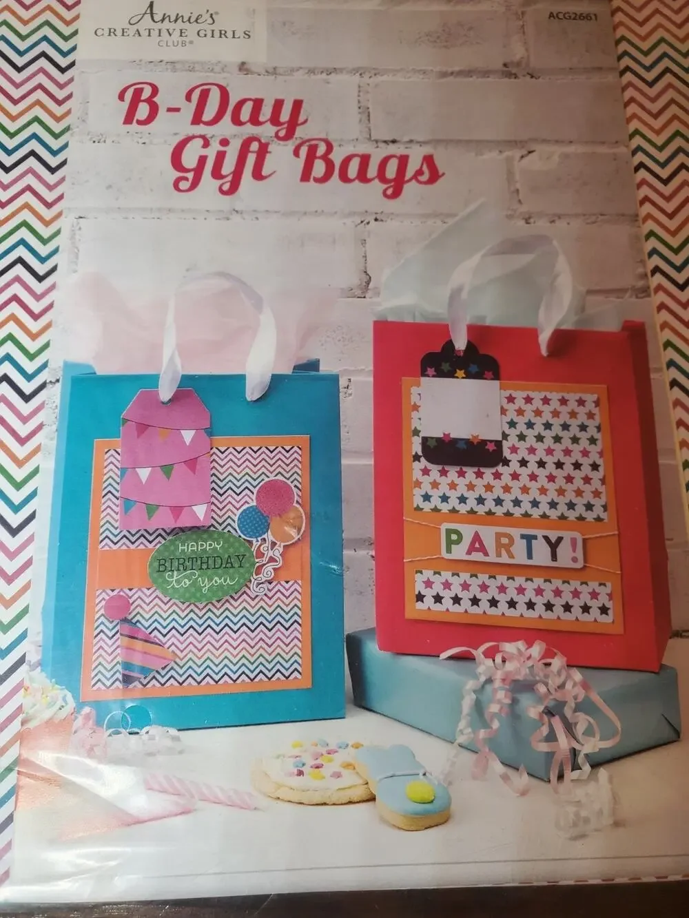 Annie's Creative Girls Club Birthday Gift Bags Party Supplies Favor Wraps New